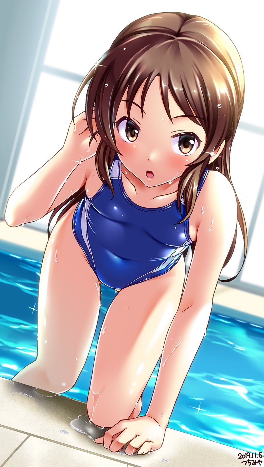 つちみや 橘ありす アイドルマスター シンデレラガールズ 競泳水着 ﾟ ﾟ あの えぇと こんな感じでいいでしょうか