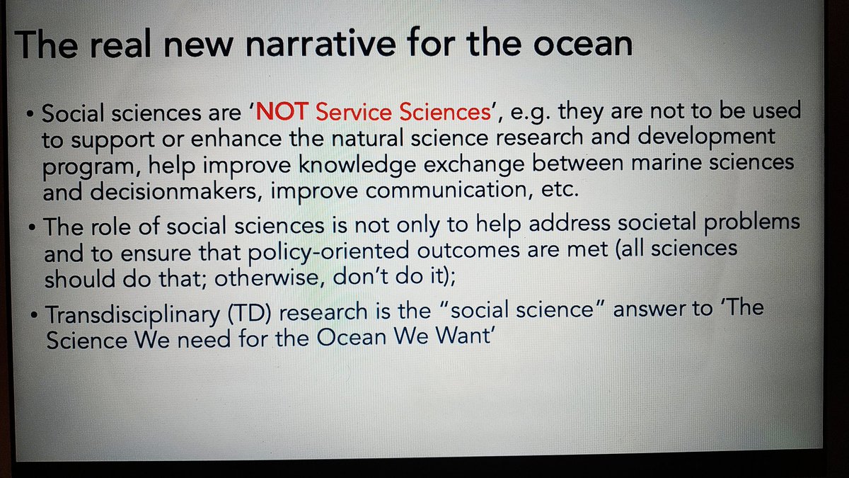 "#SocialSciences are NOT Service sciences" <a href="/TBTInetwork/">Too Big To Ignore</a> <a href="/rchuenpagdee/">Ratana Chuenpagdee</a> #GLOSS