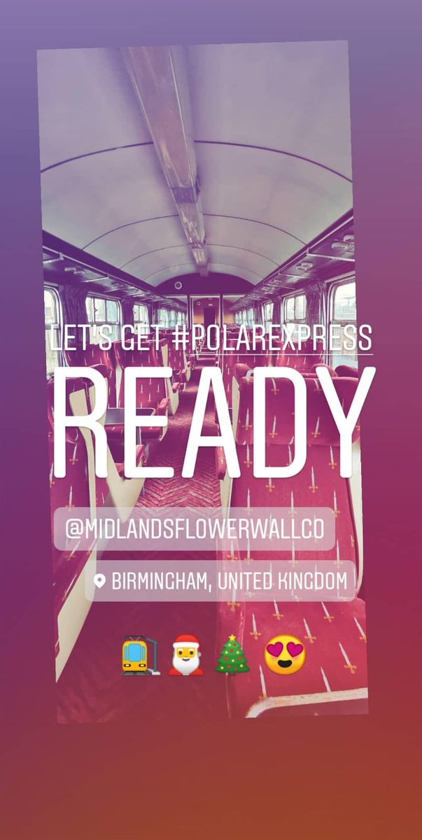 Inspired Events and Midlands Flower Wall Co making magic at Tyseley Loco again today! 🎄🚂🎄🚂 #Birmingham #christmas #polarexpress