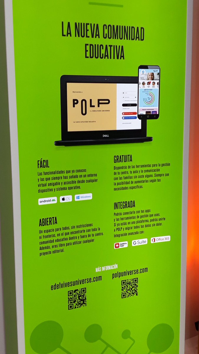 faspe_edelvives's tweet photo. #PolpEdelvives Un sistema abierto, personalizable, puede integrar las plataformas de gestión existentes, Sin coste de migración, personalizable con muchos módulos: Gsuite, Office365, @AdditioApp y de cualquier editorial. Una experiencia digital única al servicio de la educación!! https://t.co/I1Ut20RyOs