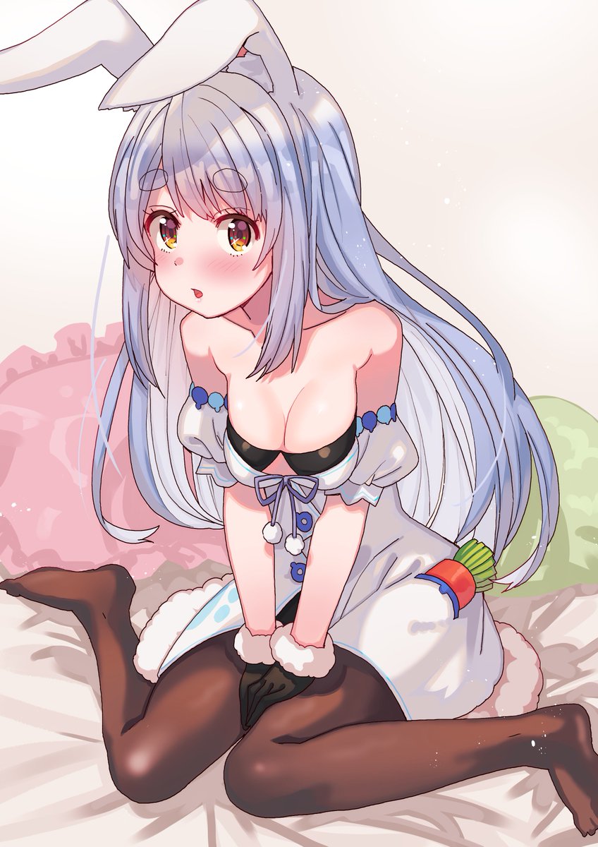 兎田ぺこら 「ロングヘアーぺこらちゃん #ぺこらーと 」|となりける@『悪魔の新妻』⑤巻&『ヴァージン†メイデン』③巻発売中のイラスト