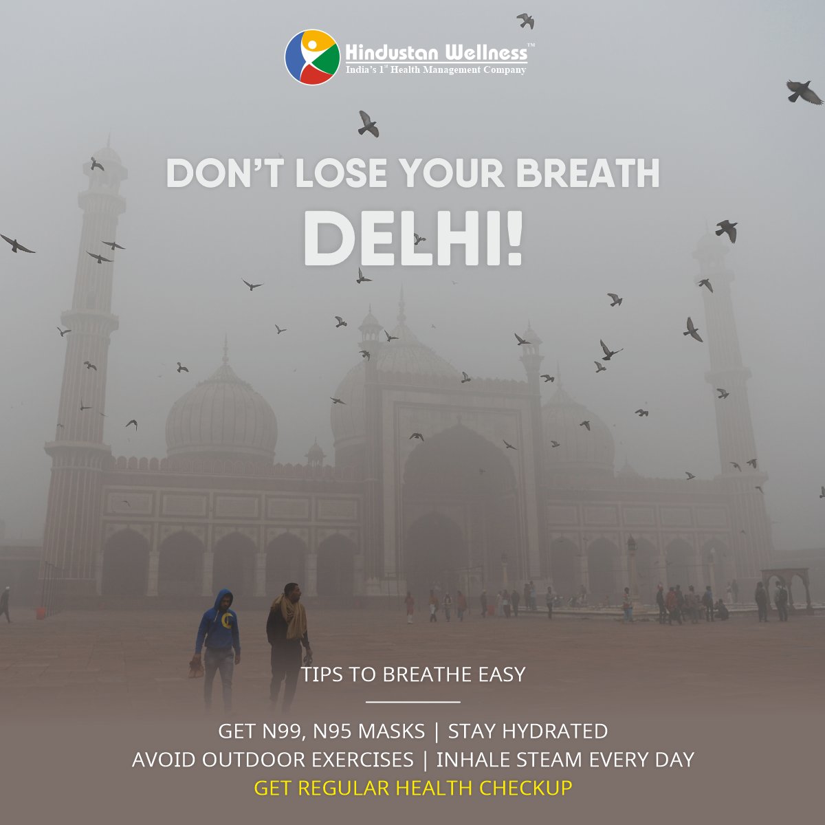 Delhi air quality at a hazardous level & slowly turning into a gas chamber. Follow these steps to safeguard yourself.
#AirPollutionTips #HealthTips #HindustanWellness