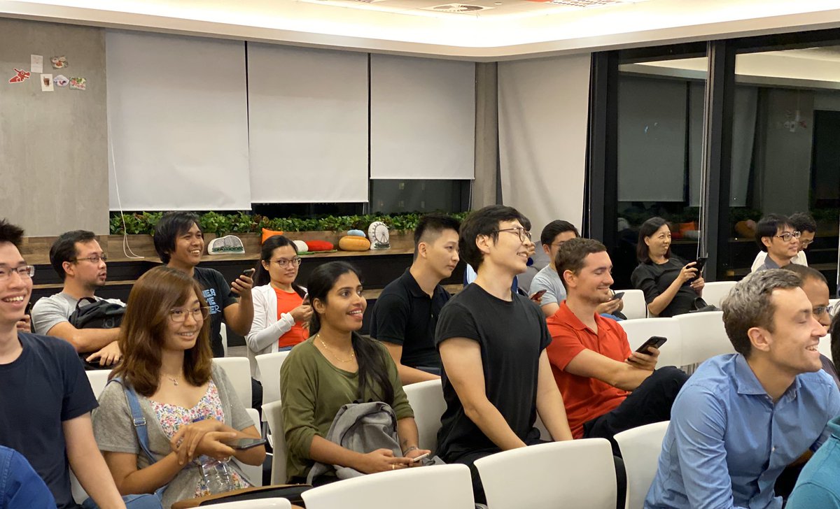 iosdevscout's tweet photo. #iOS #iOSDevScout November 2019 #Meetup
Special thanks to Rakuten Viki for sponsoring the venue and refreshments, and all the amazing iOS devs who took time off during their evening to join us! https://t.co/dRr8LLJOPX