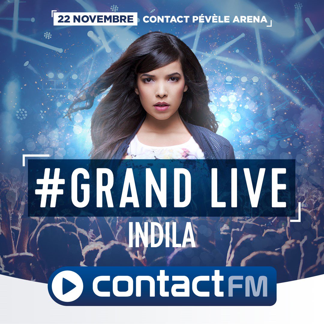 🎙️🎶 RDV vendredi 22 novembre pour le #GrandLive @RadioContactFM avec Indila ! Infos et invitations ici 👉🏻 bit.ly/32nb7Y7