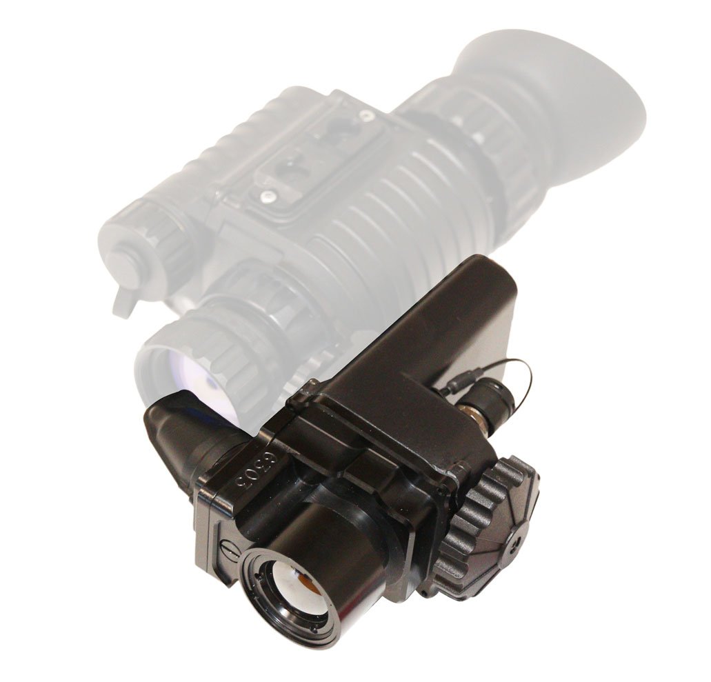 Thermoteknix's tweet image. @Thermoteknix ClipIR XD clip on #thermalimager with extended range performance, #videoinput, outstanding image quality and #externalpower (ClipIR XD-E model - pictured) will be demonstrated at @Milipol_Paris in less than 2 weeks. 
Come to see us on stand 5 C 075.