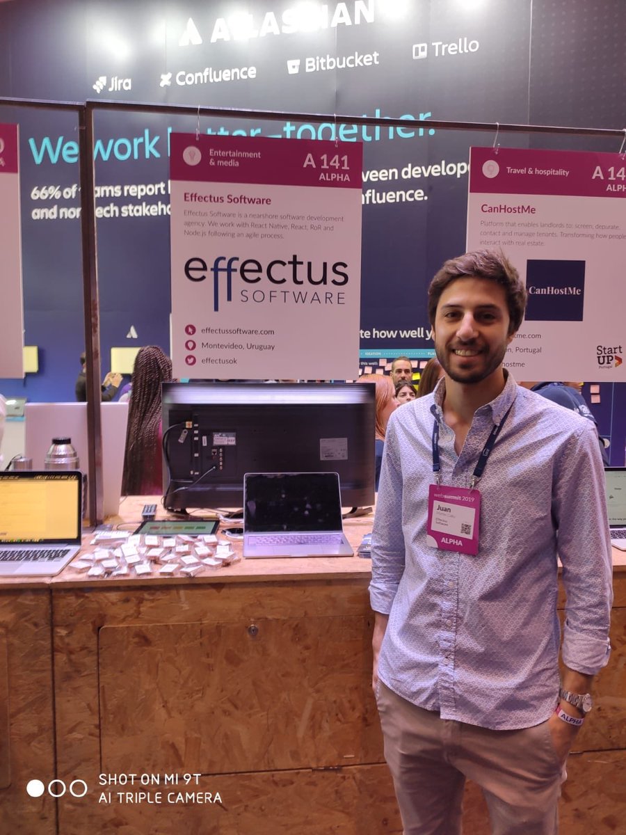 Second day at <a href="/WebSummit/">Web Summit</a> Today 3 Uruguayan companies are exhibiting their solutions: <a href="/brokerware/">Brokerware</a> A362 - <a href="/effectusok/">Effectus Software</a> A141 - <a href="/mosmyownspace/">MOS MyOwnSpace</a> A138 @SmartServicesUY