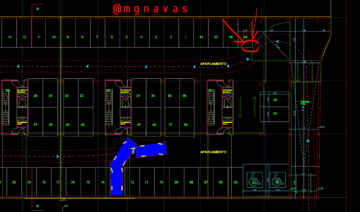 mgnavas's tweet image. OJO! a ver sin con tanto predicar #BIM se nos olvidan temas fundamentales como el &quot;estudio visual&quot; de recorridos reales de vehículos en aparcamientos para eliminar los #BIMclash insalvables #RealWorkFlow
#BIMfluencersTopHispano