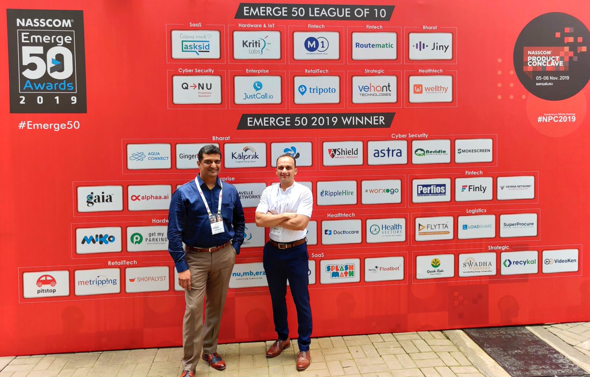Tech_Chefs's tweet photo. NASSCOM Product Conclave 2019.
#TechChefsSoftware #Nasscom #NasscomProductConclave2019 #NasscomProductConnect #DigitalTransformation #DigitalIndia #skilling #Employment #ThinkDigitalThinkIndia  #Emerge50 #India https://t.co/fOhtg7bDYj