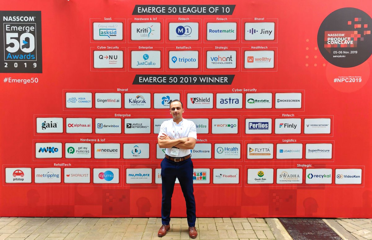 Tech_Chefs's tweet photo. NASSCOM Product Conclave 2019.
#TechChefsSoftware #Nasscom #NasscomProductConclave2019 #NasscomProductConnect #DigitalTransformation #DigitalIndia #skilling #Employment #ThinkDigitalThinkIndia  #Emerge50 #India https://t.co/fOhtg7bDYj