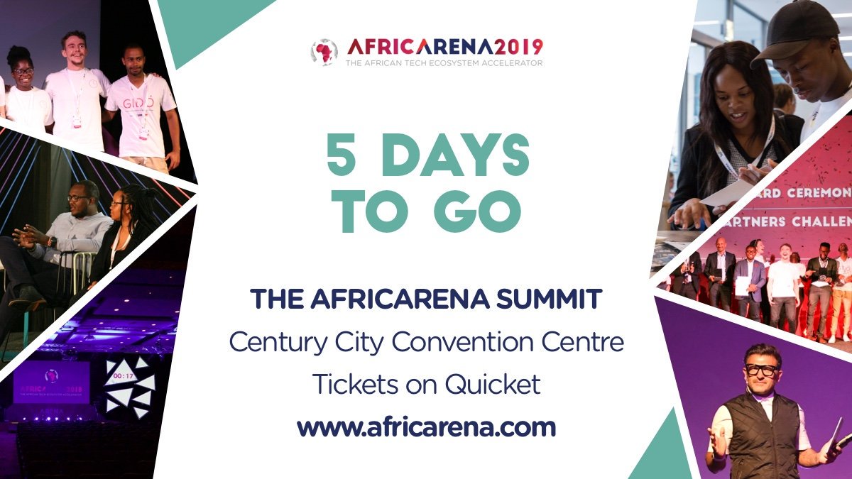 AFRICARENA's tweet photo. Where will you be in 5 days?
We have an idea for you...

#AfricArena2019 Summit (11-12 November)
GET YOUR PASS https://t.co/7VIQ13dn0X https://t.co/mKuqVaAsBg
