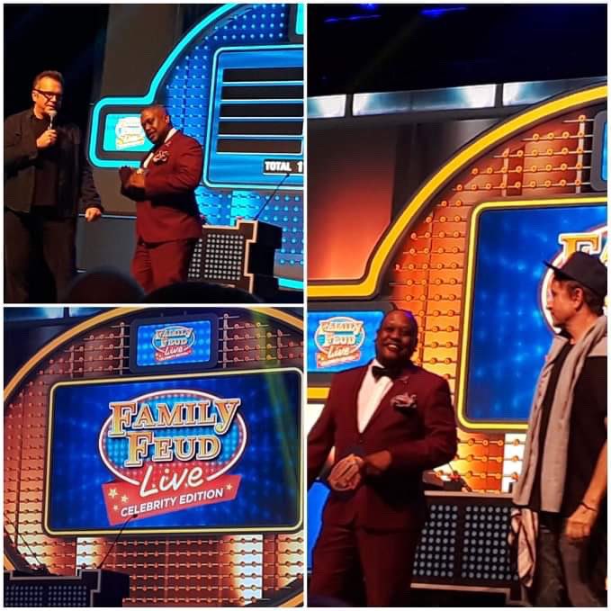 rubinervin's tweet photo. You should be here having fun with us! @PaulyShore @briandunkleman @TomArnold  @familyfeudlive @FamilyFeud #familyfeudlive #familyfeud #thisismyreallife #thisismyrealjob https://t.co/Fr7ARnEGKJ