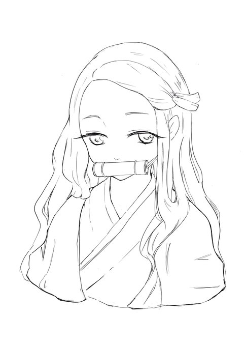 ねずこの線画描きました〜!
このくらいで体を切るのが好き!

#鬼滅の刃
#お絵かき好きさんと繋がりたい 
#イラスト好きな人と繋がりたい 
#絵描きさんと繋がりたい 
#イラスト 