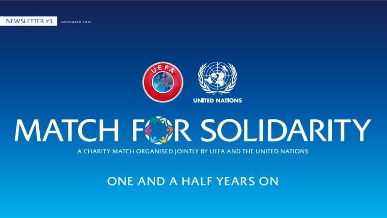 GenevaImpact's tweet photo. In 2018, @UEFA and @UN teamed up and organized a #MatchForSolidarity in #Geneva to raise the awareness about the #GlobalGoals. 

One and a half year later, here it is an update on the humanitarian projects funded thanks to the Match.  https://t.co/dOqfkrBZuZ https://t.co/j3NoDrwBE1