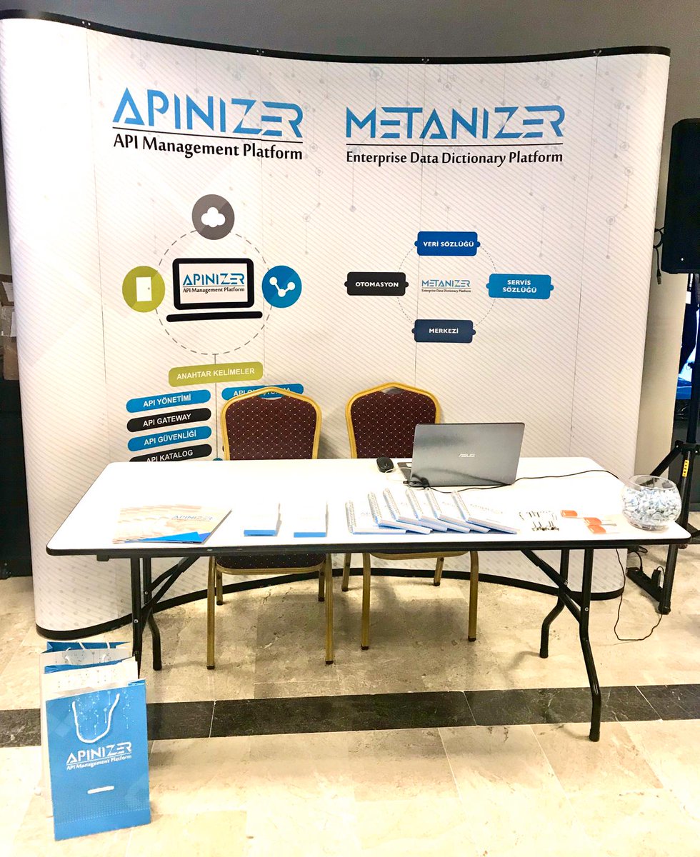 ApinizerTeam's tweet photo. TBD 36. Ulusal Bilişim Kurultayı’ndayız. 

Tüm Katılımcıları Standımıza Bekliyoruz.

6-7 Kasım 2019 

#apinizer #metanizer #TBD #Bilişim2019 #DijitalGelecek  #infoparkbilgiteknolojileri @infoparkbilgi @TBDmerkez https://t.co/ksBMlmR3Jg