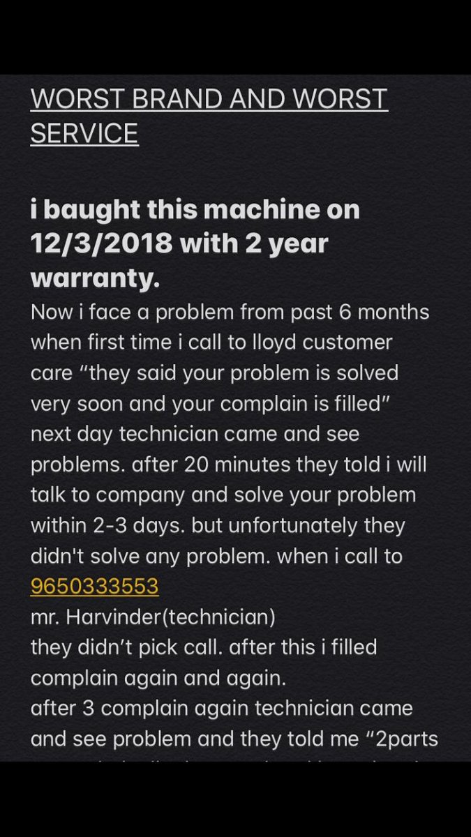 pawandeep632's tweet image. @MyLloydIndia worst service worst brand #mylloydindia #lloydwashingmachine