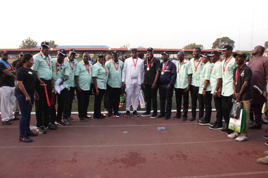 followlasg's tweet image. The finals of the 2019 Head Of Service Games held at Agege Stadium on Tuesday, 5th November, 2019
#HOSGames 
#LASG 
#ForAGreaterLagos