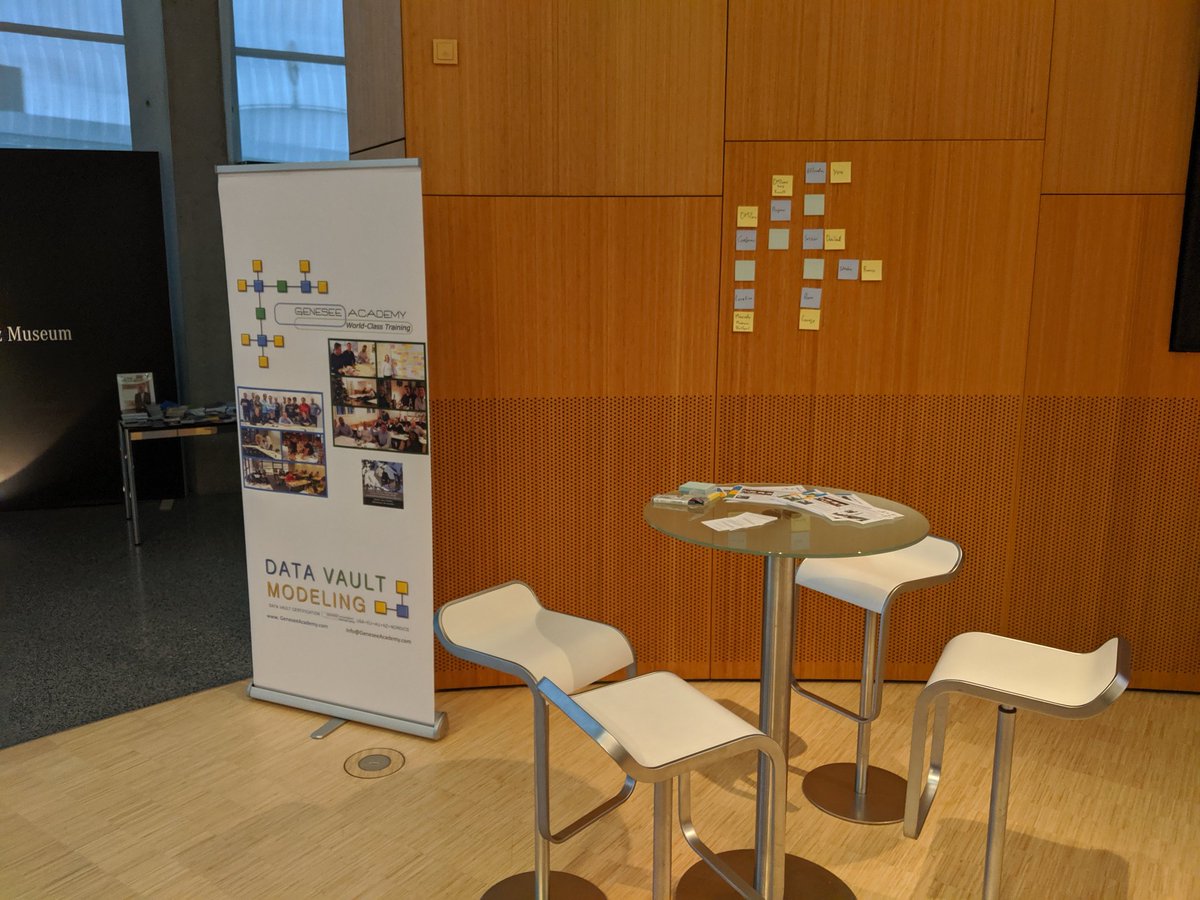 Ready for #DMZone2019 at Stuttgart.
<a href="/GeneseeAcademy/">Genesee Academy</a> #ELM #DataVault #DataModeling