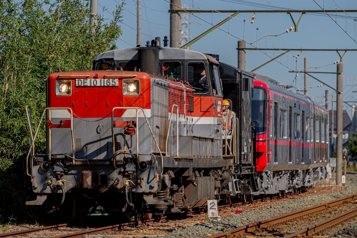 【鉄道】名鉄 新型車両9500系 第三・四編成9503F/9504F 日車出場甲種輸送まとめ【出場】 (2ページ目) Togetter