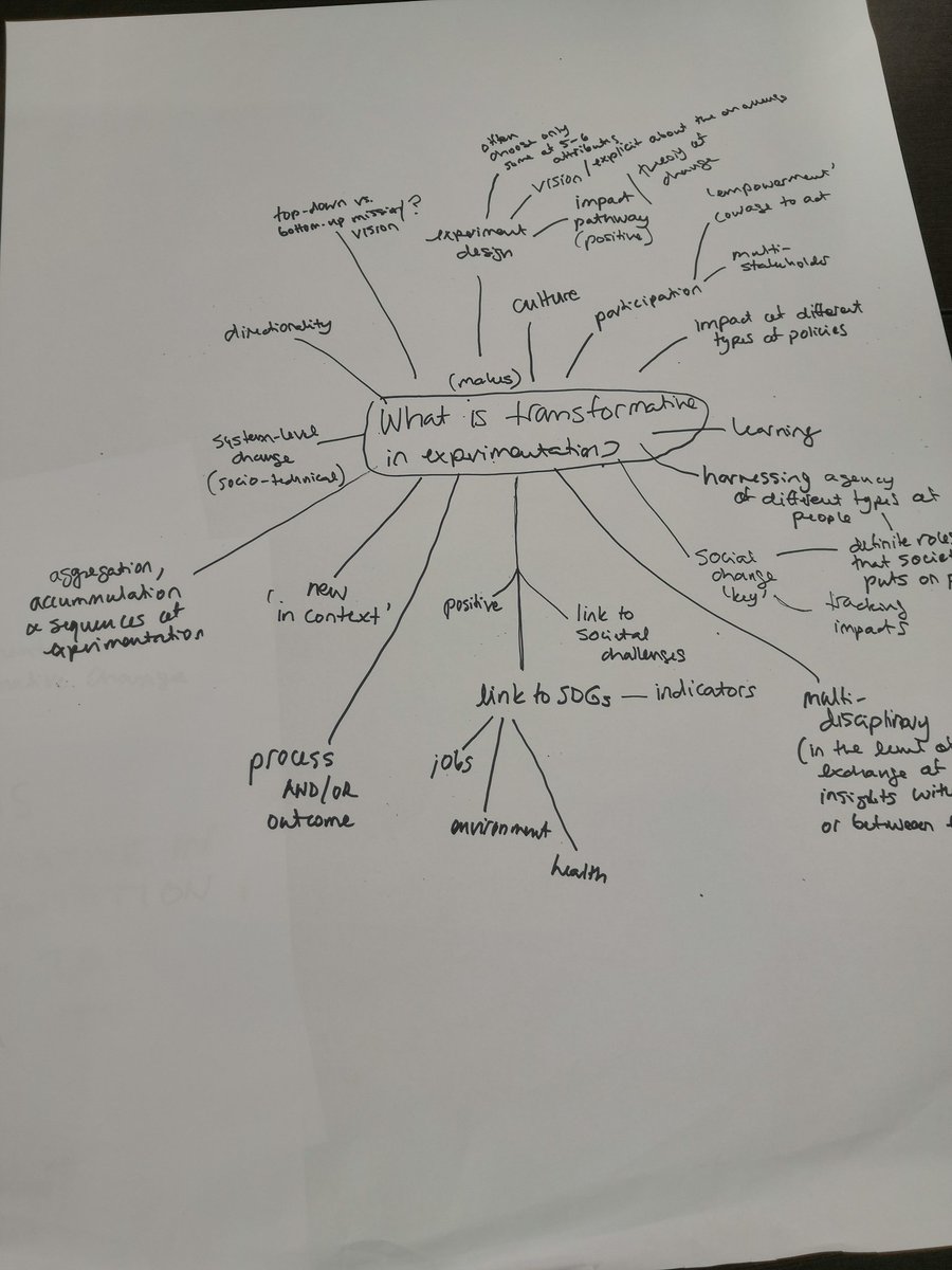 paulakivim's tweet photo. Transformative capacity of #experiments should be reflected in the experiment design, process, outcomes and on aggregate level. It should include positive directionality, participation and harnessing agency to generate second order learning #TIPConf2019 https://t.co/MVf5sOvHdX