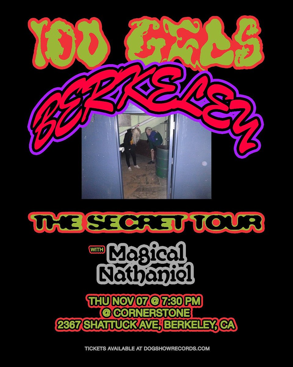 Just announced! Super excited to be opening for @100gecs at @CornerstoneBerk. Tickets are already SOLD OUT! See you there! @dylanbrady @xxlaura_lesxx #magic #opening #100gecs #cornerstone #berkeley #soldout #music #concert #experimental #rockstar #newmagic #tour #secrettour