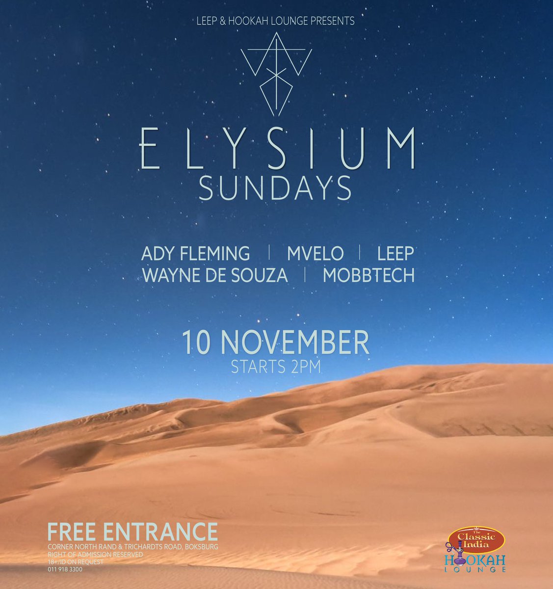 Ady_Live's tweet photo. This weekend @DeepTownJozi & #ElysiumSundays #adyfleming #wheretopartyinjozi https://t.co/5Unq1bgCQn