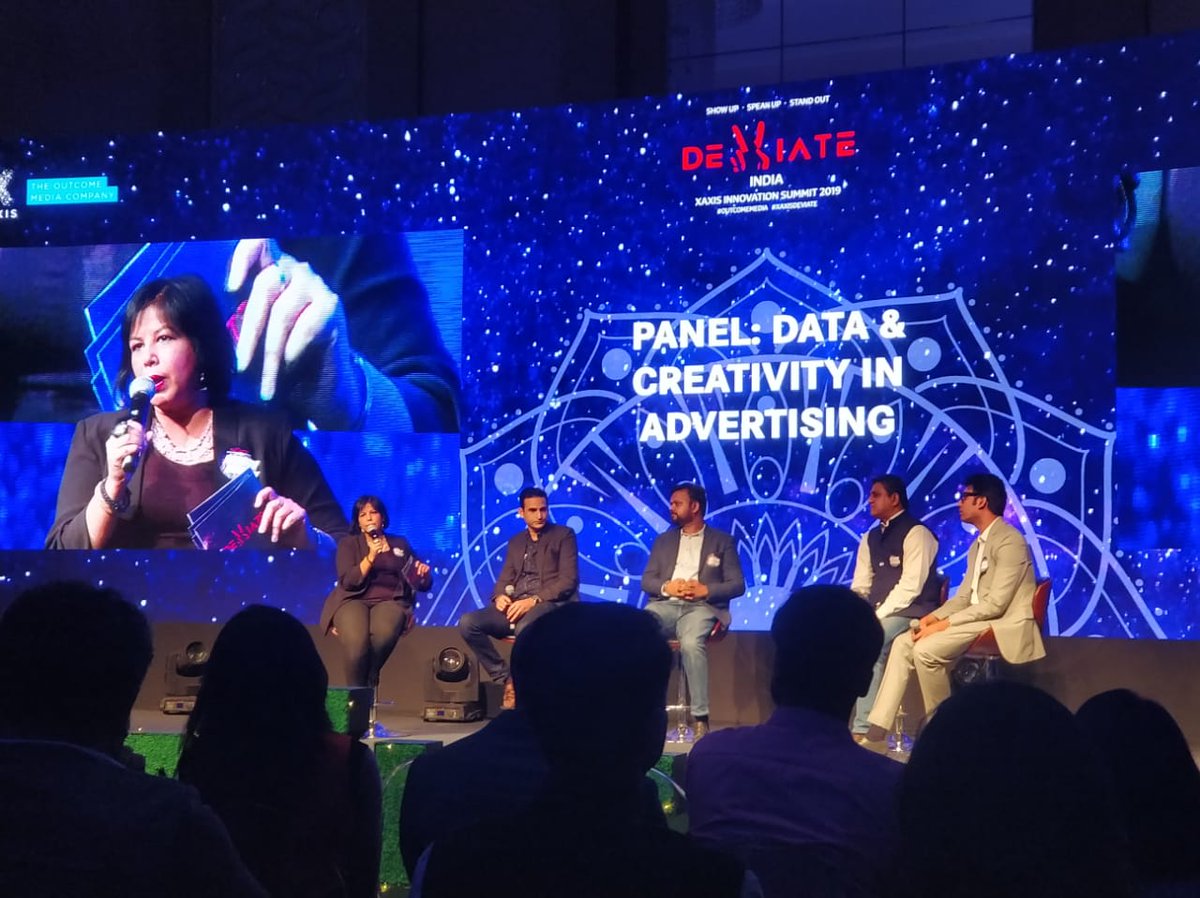 zeotap's tweet photo. What a fantastic panel today on the future of #data and #creativity at #Deviate2019. Insightful conversions by @neerajsinghal, CM India and the other prestigious panelists @InMobi @mindshare @WunThompson @GTB_Tweets @XaxisTweets. Thanks for having us #xaxisdeviate! https://t.co/nfvRuHLkvJ