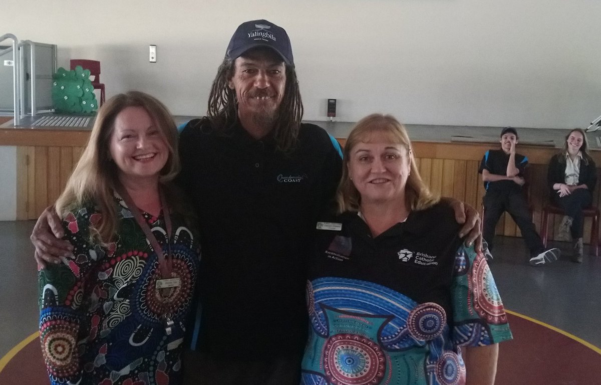 CarolynJWatson's tweet photo. We welcomed a visit from Uncle Joshua, Quandamooka elder and storyteller, to tell some yarns. The students enjoyed the stories and his presentation. Yurra Uncle Josh. https://t.co/fOBr6G6guN