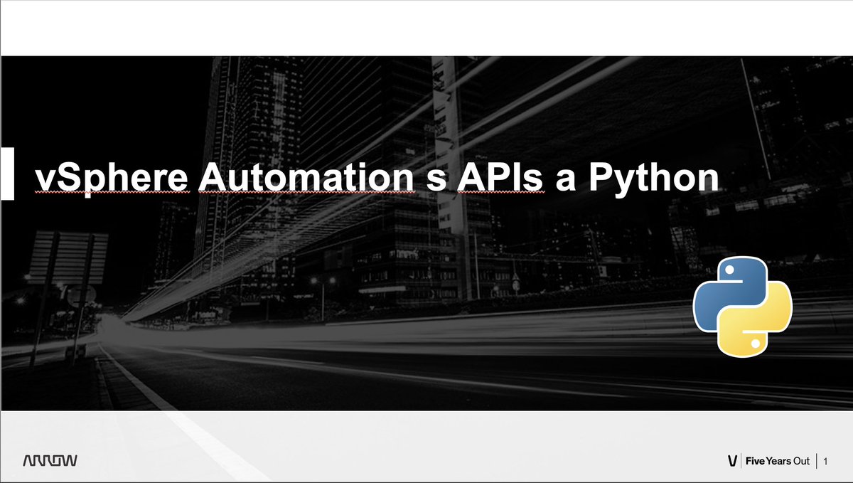 latraxa's tweet photo. Are you interested in #automation and #orchestration of the @vmware #vsphere platform? Come and join us 27.11.  at @ArrowECS_Edu 
https://t.co/0OS4XQ0s3T
#python #api #automateitall #indeep #workshop #admin #devops #vExpert #vCommunity #czech #language https://t.co/mhzmLSqNvs
