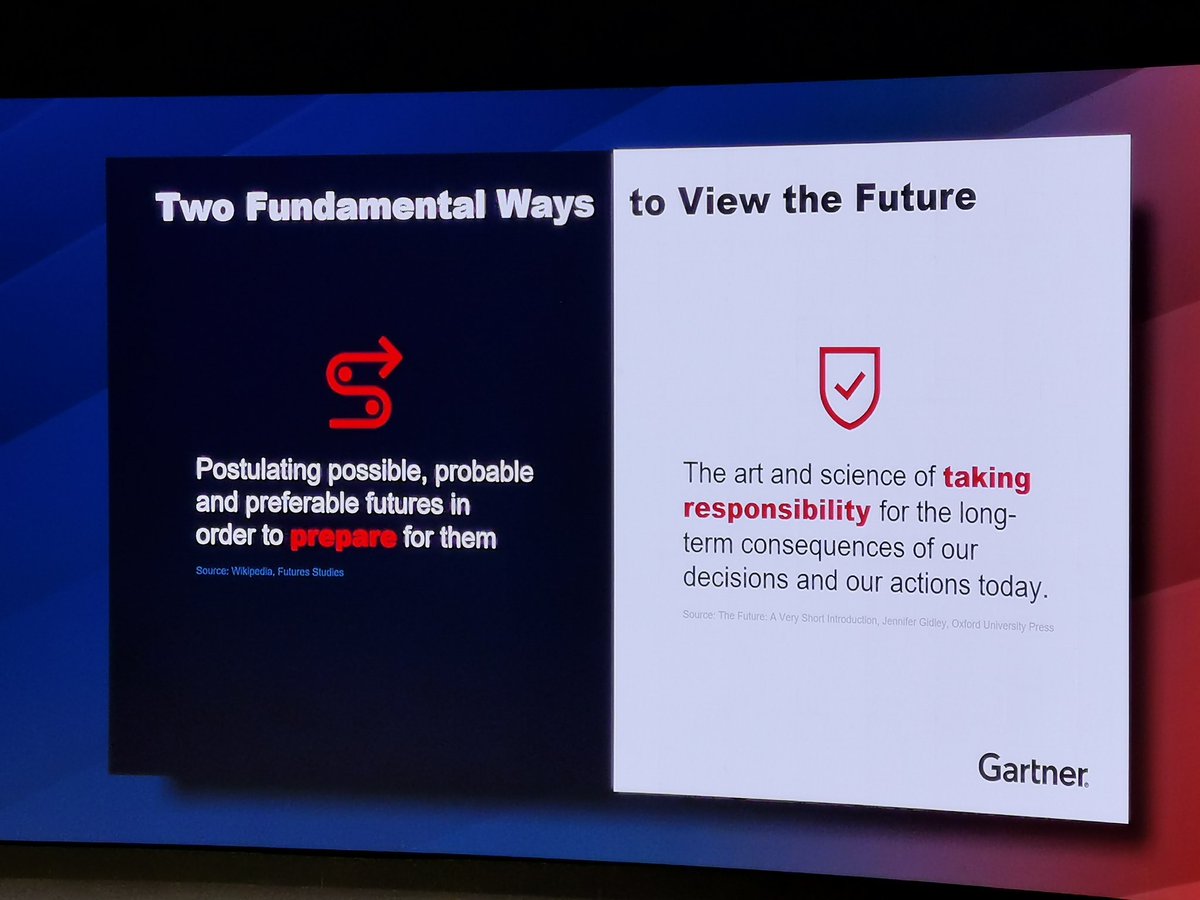 Dues maneres de mirar al futur i considerar-lo #GartnerSYM