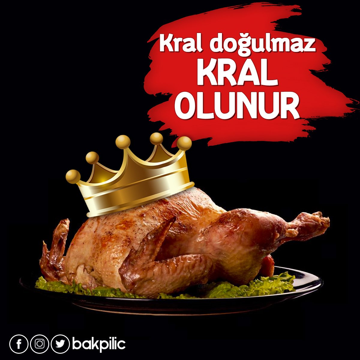 Lezzetli sofraların kralı O! 👑
#bakpiliç #kral #lezzet