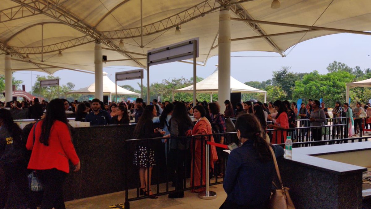 GoelbharatGoel's tweet photo. Huge queue of happy faces at #JioGHCI19

#Jiodiversityandinclusion 
#GHCI19
@shikha_sharad
@poojahgbansal
@DhruvikaC
@PallaviBanerje
@suraj_gantayat
@GangulyBhuvan
@MaggieInbamth
@GangulyBhuvan
@anand__a
@Nishant57173118
@spoo_mahendra
@lazarsj
@cmaheshwari16
@SatyadeepMishr https://t.co/COkd6naLds