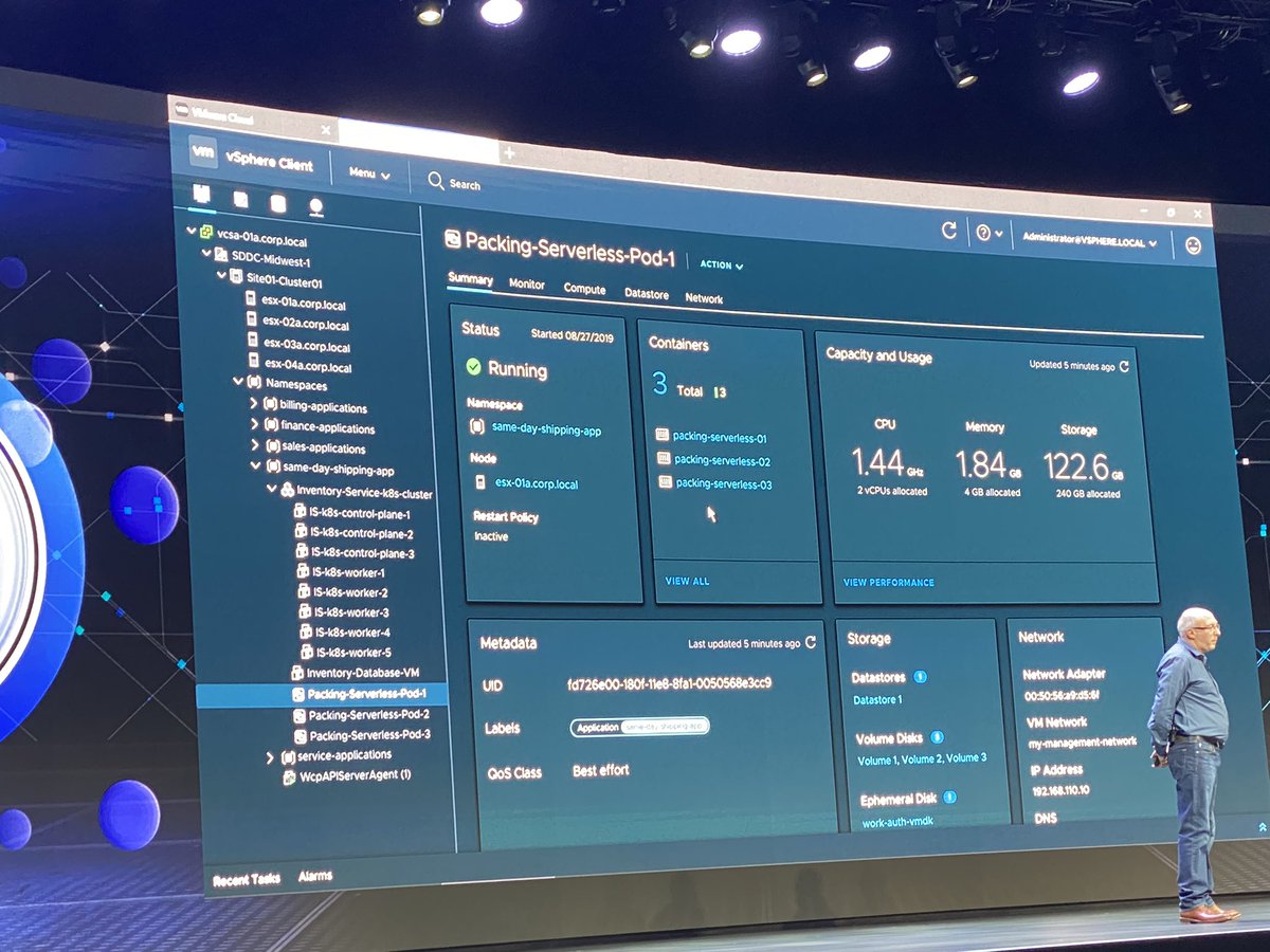 #Kubbernetes intergrades natively within #VMWare vSphere #VMworld #FlexVirtualNL