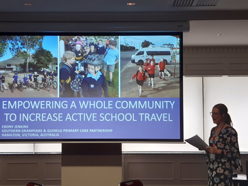 SGGPCP's tweet photo. Our Ebony sharing our community’s insights about active transport at International Conference Transport and Health in Melbourne #ICTH @TPHLink_IPATH #SecurePCPsFuture @EmmaKealyMP @JennyMikakos https://t.co/uqhh20Bd3z