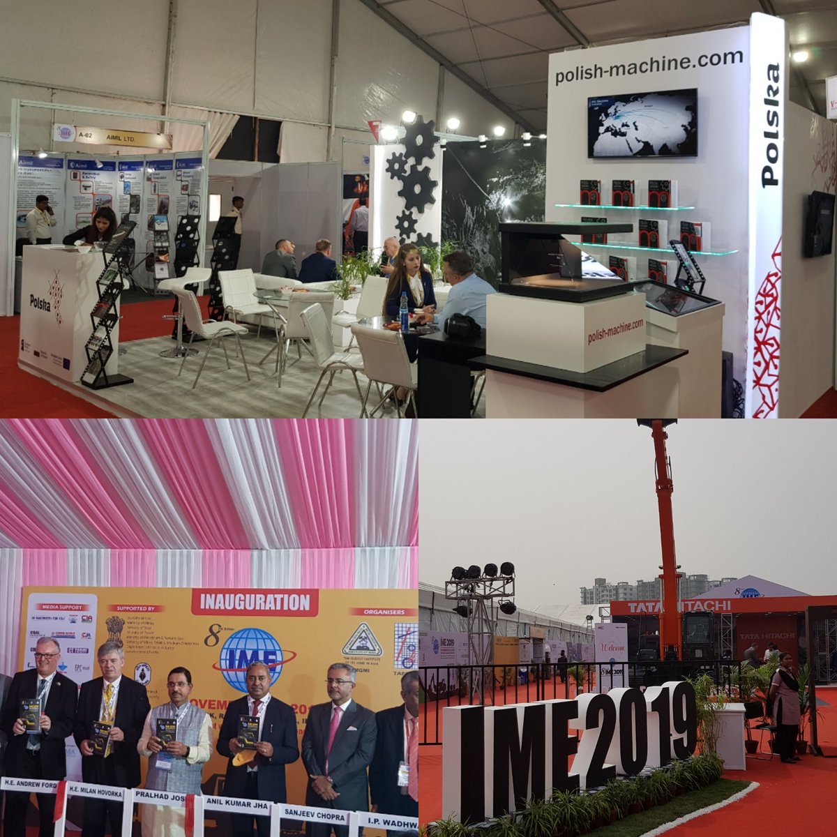 🇵🇱🇮🇳

#IME2019 in Kolkata has been officialy launched today and #Poland is one of the focus countries of this important exhibition! 

Come to Hall Red and see us at booth B10 to know more about sector of #PL_Machine and mining sector in 🇵🇱. <a href="/PAIH_pl/">PAIH</a> <a href="/adadyndo/">Ada Dyndo</a>