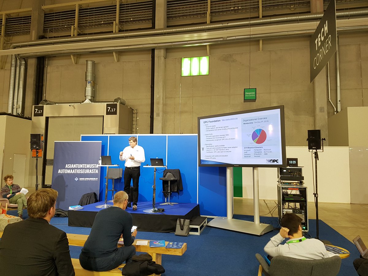 AaltoFof's tweet photo. We are at OPC Day Finland 2019 held during Teknologia 2019 #messukeskus https://t.co/4BH2reP9W8
