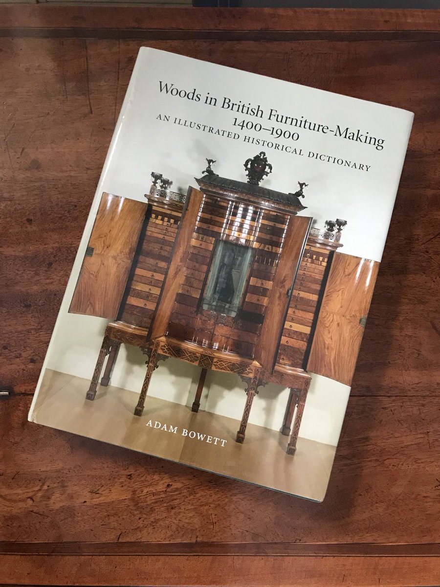 Bedtime reading sufficient for several nights in this new arrival for my library: Bowett's "Woods in British Furniture Making 1400–1900 — An Illustrated Historical Survey"