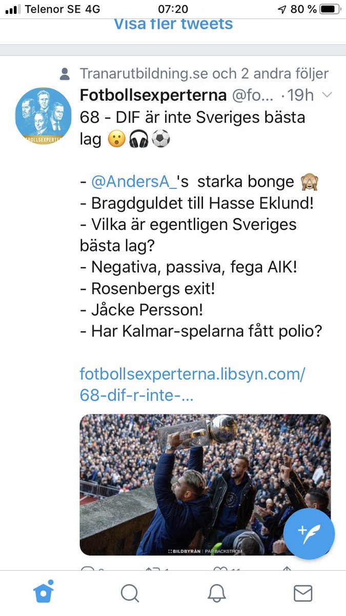 coacheklund's tweet photo. Vääääldigt kunniga experter på fotbollsexperterna 😆 https://t.co/9kGNdIPzOn