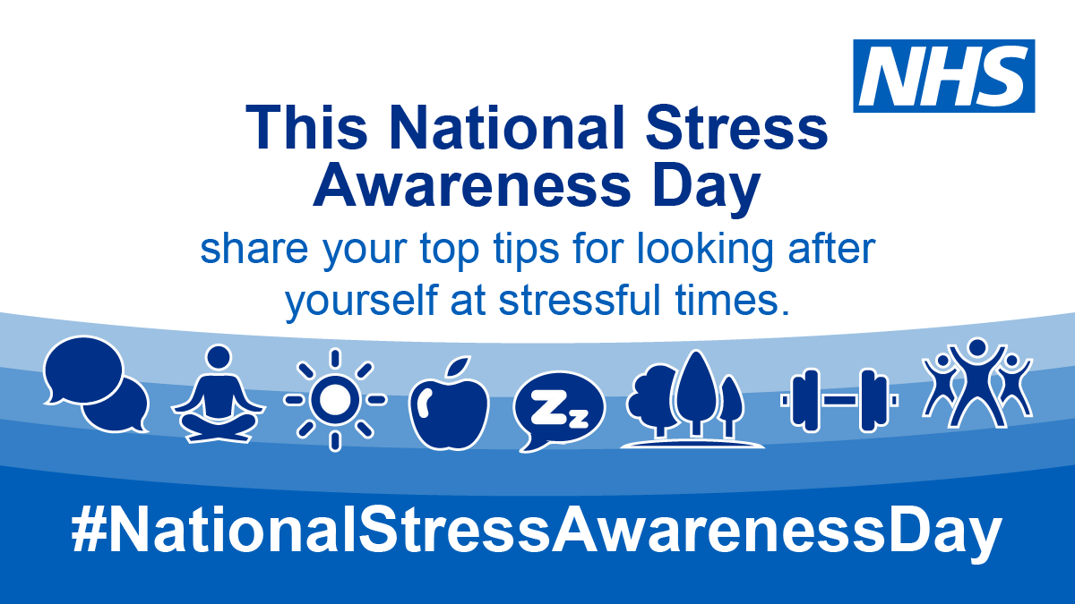 Stress affects people differently, and things that cause stress vary from person to person. This #NationalStressAwarenessDay, share your own top tips for looking after yourself at stressful times. You can also search #EveryMindMatters for further support: nhs.uk/oneyou/every-m…
