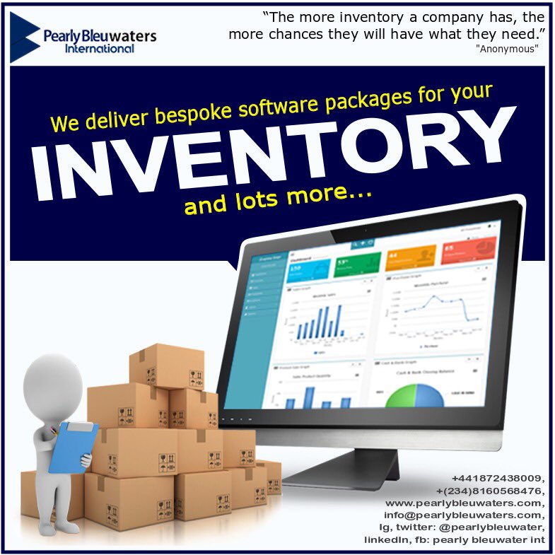 pearlybleuwater's tweet photo. We deliver bespoke software packages for your inventory and more.
#wednesday #ERP #Software #paperlesstechnology #wednesdaythoughts #business #businessquotes #consultants #digitalmarketing #advertising #PR #Management #Marketing #Startups #Digitalrevolution #b2b #Pearlybleuwaters https://t.co/H03zosJTRv