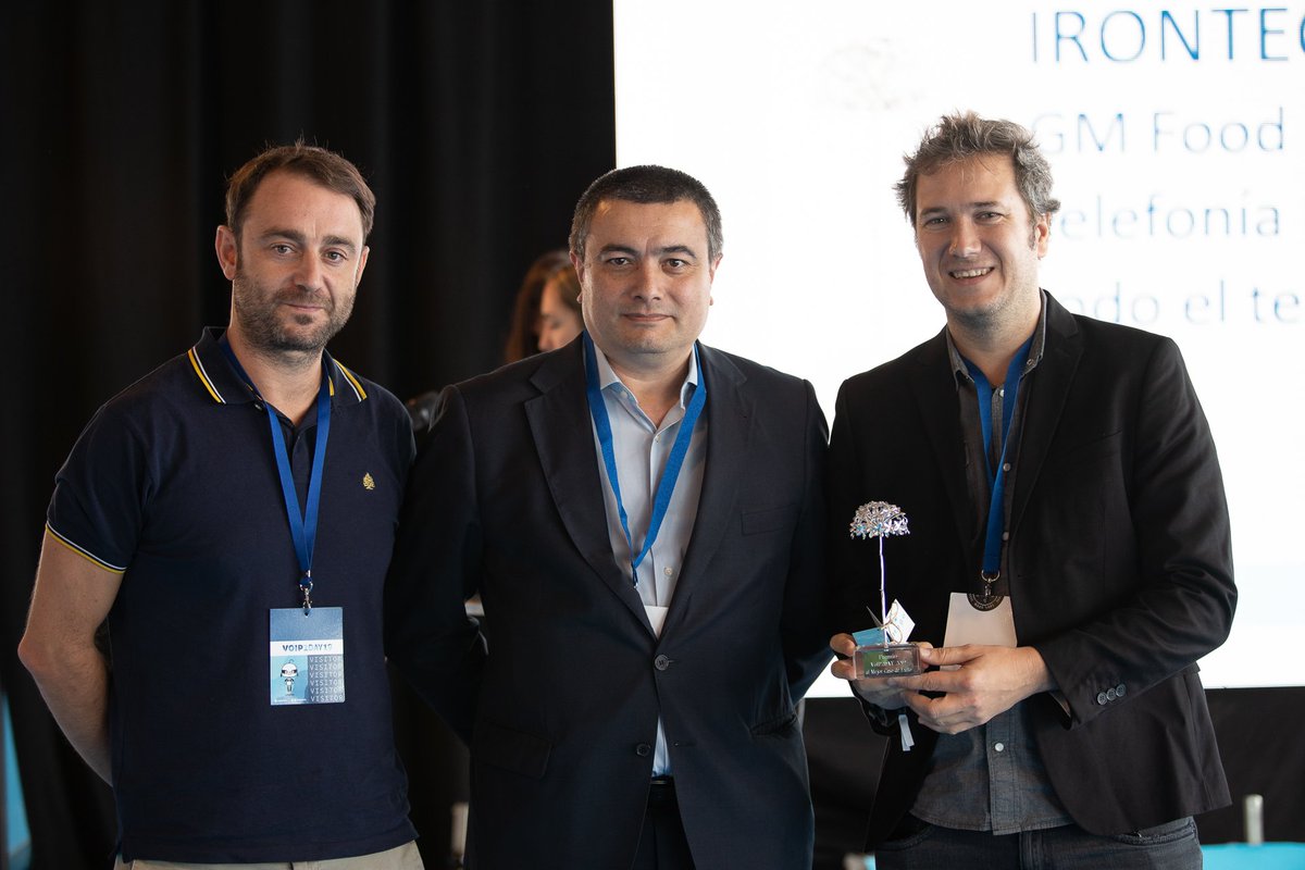#VoIP2DAY19 @Irontec se hizo de nuevo con el galardón al Mejor Caso de Éxito por su proyecto "GM Food:Solución de Telefonía IP para más 85 sedes en todo el territorio nacional" ¡Enhorabuena chicos! 😉 Aquí tienes los detalles de este proyecto ganador ⤵️ ow.ly/qbD350x2aQQ