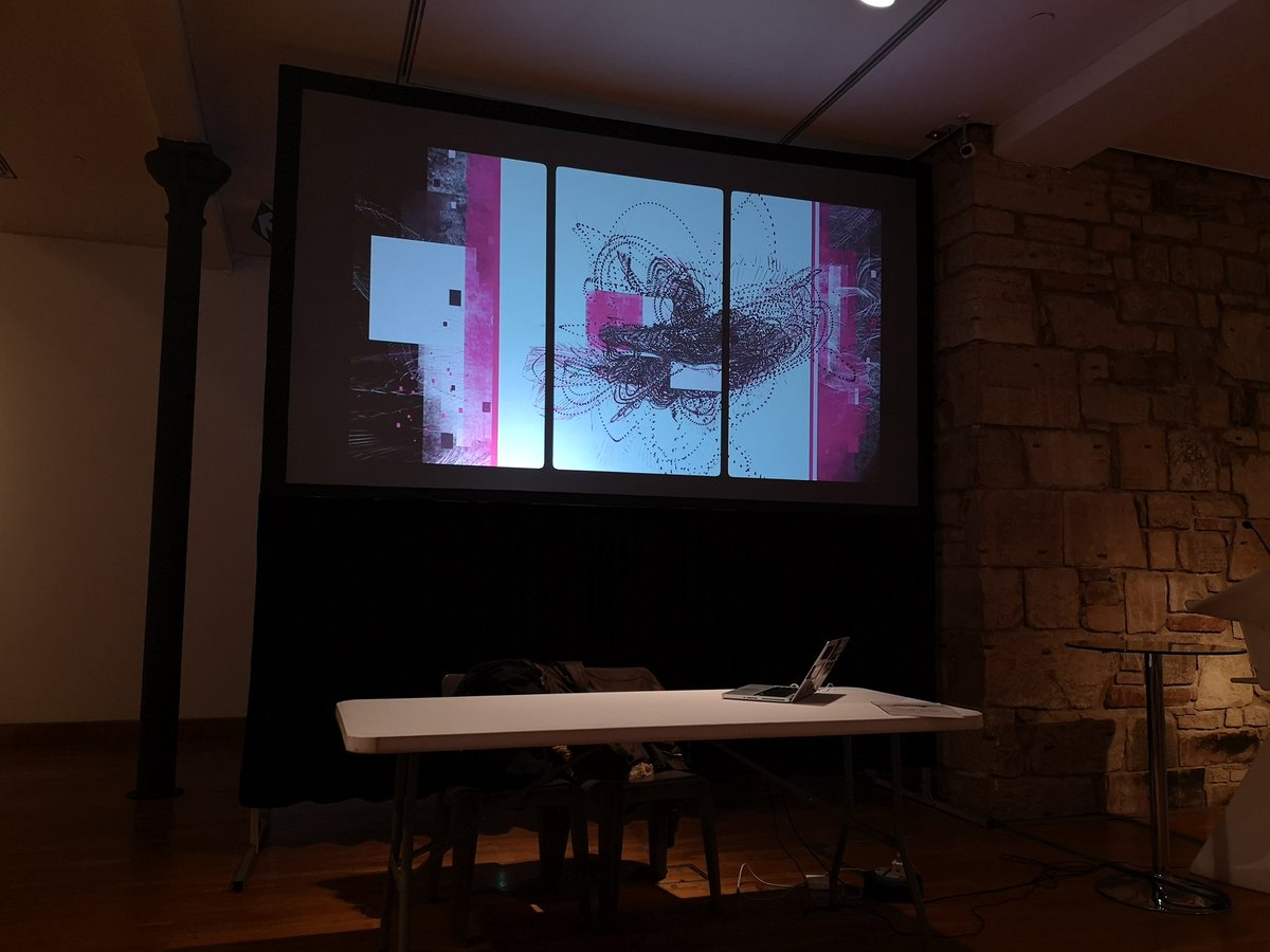 objetacreative's tweet photo. Excited to be starting a 2 day workshop on Drawing with Code as part of #sonica @crypticglasgow with Alba G Corral https://t.co/0ND02PNIwB