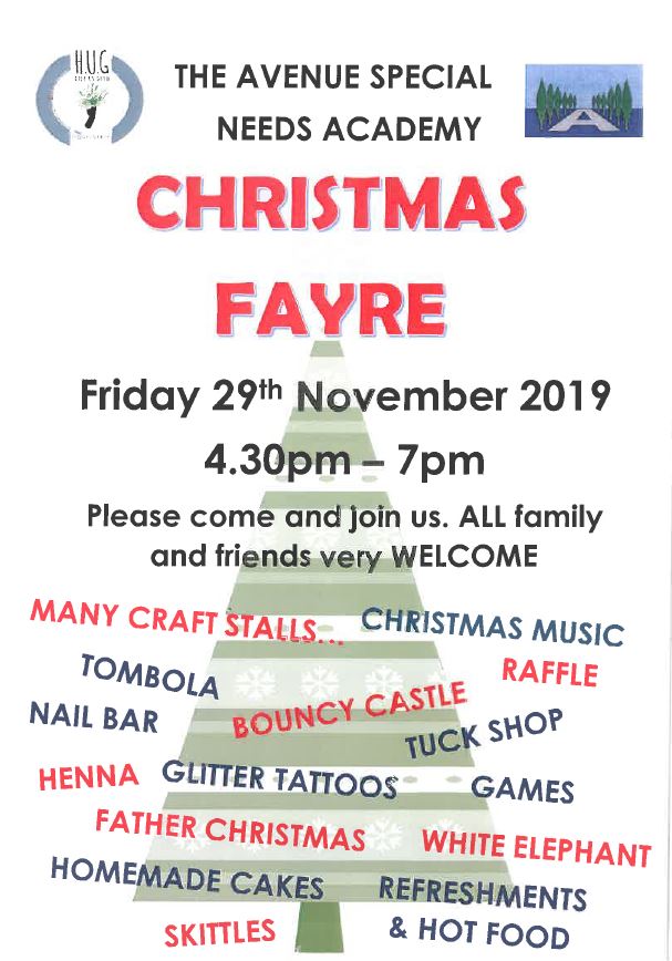 Our Christmas Fayre is fast approaching. All are welcome and prizes for the raffle would be most welcomed. See you on the 29th of November