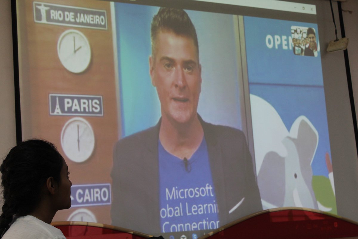 Vaibhavajanta's tweet image. &quot;Traversed the most interesting miles!!!&quot; Sharing some reminiscences of the only school in India @SchoolAjanta &apos;s amazingly engaging and informative skype session today with the legend of @MicrosoftEDU , @AnthonySalcito . #MicrosoftGlobalLearningConnection .