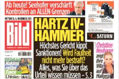 JHillje's tweet photo. Bundesverfassungsgericht: #Hartz4-Kürzungen verstoßen z.T. gegen Menschenwürde
@BILD-Zeitung: "Wird Faulheit nicht mehr bestraft?"
Welch ein menschenfeindliches #Framing! https://t.co/yodgmshhO2