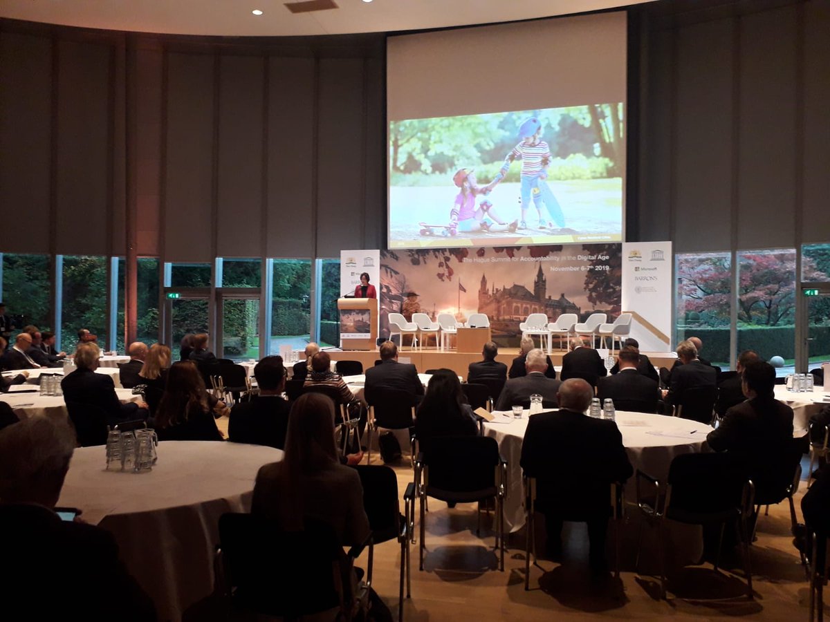 Opening #TheHague summit on #Accountability in the Digital Age by Deputy Mayor @Sbruines: “We have to find out how to deal responsibly with the opportunities offered by technology, big data &amp; artificial intelligence(..)always entail making people’s lives better &amp; more pleasant”