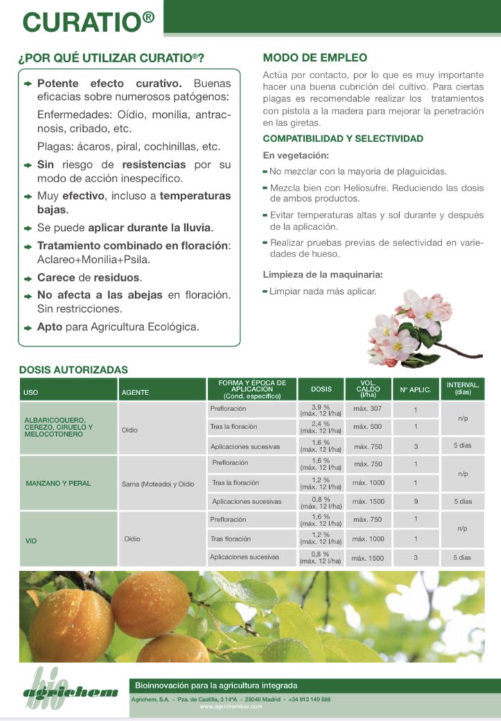 AGROSALVI's tweet photo. Informació que ens sembla rellevant sobre un #fungicida d’ús històric: #polisulfurdecalci. Apte per a #agricultura #ecològica amb Registre en #vinya #pomera #perer i #fruiters d’os. #oïdi #motejat i altres efectes interessants. Si voleu més info 👉🏼 @danipll https://t.co/60hmJ5SpTj