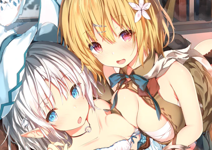 E☆2vol.64より『異世界学園日記』というタイトルでイラスト連載をさせていただくことになりました!異世界の学園の女の子たちの日常を描いていけたらと思います?宜しくお願い致します～～! https://t.co/htqKTv7vFS 