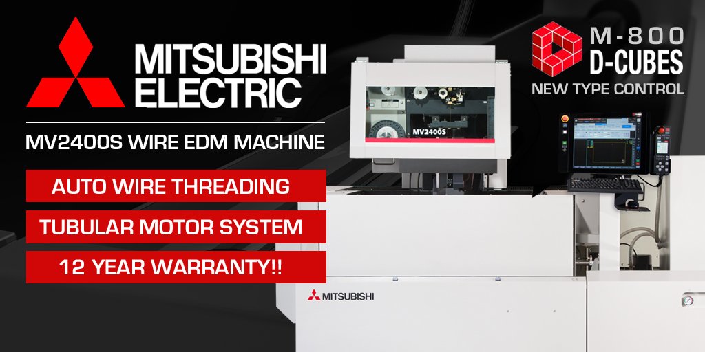 WDHearn's tweet photo. The awesome Mitsubishi MV2400S Wire EDM Machine with the breakthrough M800 'D-CUBES' control. For more information on this outstanding machine please get in touch... https://t.co/CbPcqKQ0hu