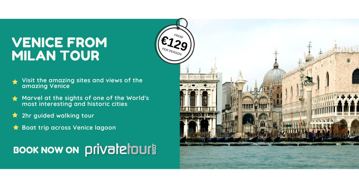 Venice From Milan Tour, from only €129 per person! See full details &amp; book here: bit.ly/VeniceFromMila…

#venice #milan #italy #tour #excursion #boattrip #travel #tourism #europe #privatetour #follow #like