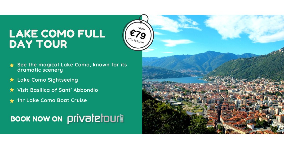 Lake Como Full Day Tour, from only €79 per person! See full details &amp; book here: bit.ly/LakeComoDayTour

#italy #lakecomo #daytour #privatetour #excursion #travel #tourism #boatcruise #sightseeing